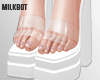 Selena White Heels