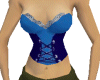 Abstract Blue Corset