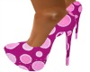 pink pokadot heels
