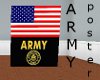 USA&ARMY flag poster