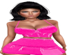 2Pc Pink Denim Dress (L)