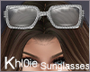 K silver bling sunglasse