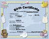 malakai brown Birth cert