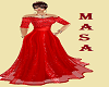 MR*Vintage Lace Red Gown