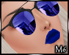 M' Mirror Glasses Blue
