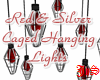 Red/Slvr Caged Lights