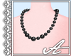 Pearl Necklace~ Black