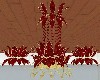 Red/golden Chandelier