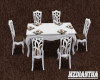 White animated table