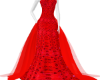 Sexy Red Wedding Gown