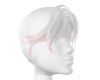 white tone pink bang