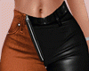 Skinny leather jeans