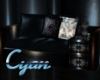 Enc. Cyan Love Seat
