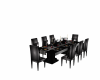 Dinning table blk &slv