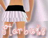 [s] silky white skirt