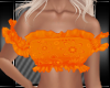 [L] ORANGE FRILLY TOP