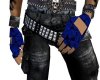 (H)Blue skull gloves