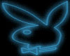 Blue Neon Playboy Bunny