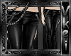 V'+Leather Pants+