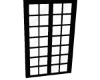 window with black frame
