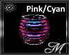 Cyan Pink Neon Seat