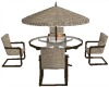 Brown Patio Set