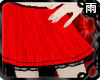 Red skirt / Black Lace