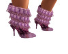 Purple Flower Boot