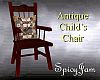 Antq Child's Chair Westr