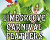 Lime Carnival Feathers