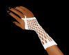 ~C White fishnet gloves 