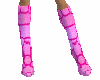 Pink stain glass boots