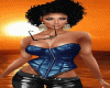 *SP*Corset Blue Zip