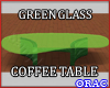 Green Glass Coffee Table