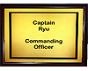 Capt Ryu Wall Sign