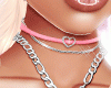 L- Necklace Heart Rosa
