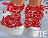 Xmas Sweater Boots Red