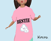 K. Bestie kid shirt pink