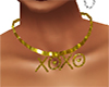 XOXO Gold Necklace