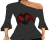 Black Devil Heart Shirt