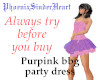 Purpink bbg party dress