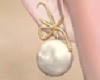 pearl ribbon earring