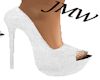 JMW~White Leather Heel