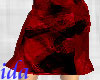 ida Dark Red Thigh Skirt