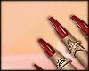 Red Nails + Rings Sea