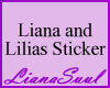 Liana and Lilias Sticker