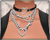 🤍Heart Black Choker