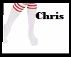 [C]White and red Socks