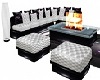 Black & White Couch Set