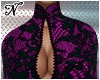 Diva dress black purple